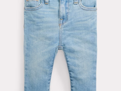 Stretch Denim Legging Baby Girls-Rhines Wash