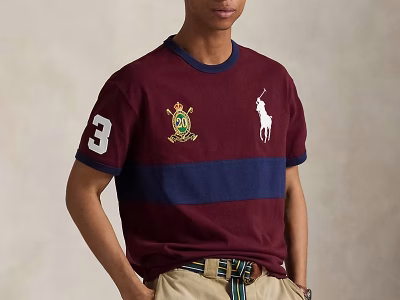 Big Pony 20th Anniversary T-Shirt-Classic Wine/Newport Navy