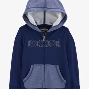 READYSTOCK Toddler OshKosh Logo Zip Jacket-Blue