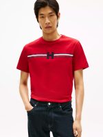 Signature H Stripe T-Shirt-Medium Red