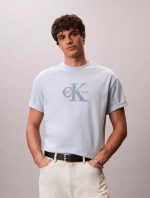 Monologo Outline Graphic Classic T-Shirt-Breezy Blue