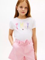 Kids' Tommy Color Logo T-Shirt-Optic White