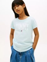 Kids' Tommy Color Logo T-Shirt-Rain Dance