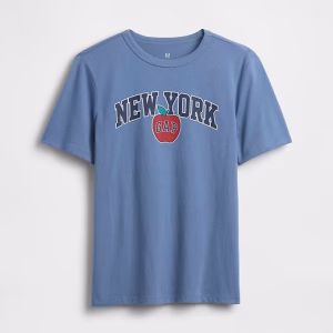 Kids Gap Graphic T-Shirt-New York Blue