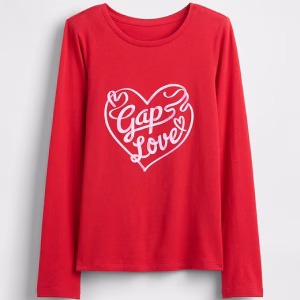 Kids Graphic T-Shirt-Modern Red