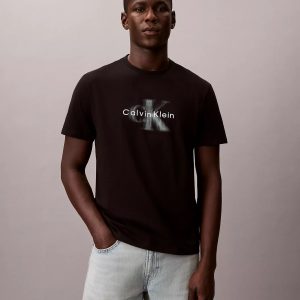 CK Fade Graphic Crewneck T-Shirt-Black