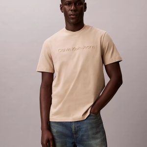 Embossed Logo Classic T-Shirt-White Pepper