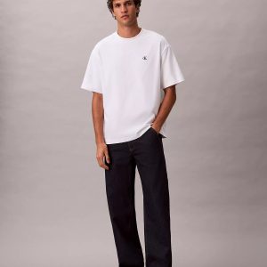 Archive Logo Relaxed Crewneck T-Shirt-Bright White