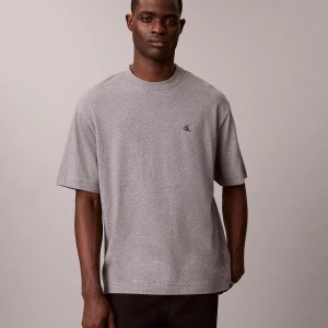 Archive Logo Relaxed Crewneck T-Shirt-Grey Heather