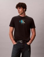 Double Monogram Graphic Classic T-Shirt-Black