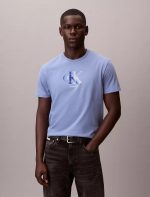 Double Monogram Graphic Classic T-Shirt-Dusty Sailor Blue