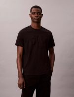 Embossed Monogram Classic T-Shirt-Black