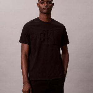 Embossed Monogram Classic T-Shirt-Black