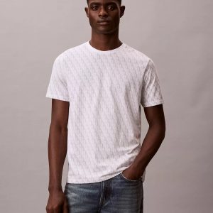 Liquid Touch Allover Monogram Classic T-Shirt-Bright White