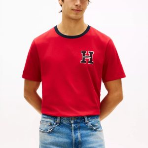 Hilfiger Logo T-Shirt-Medium Red