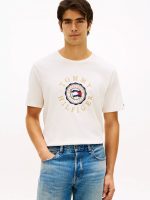Circle Flag Logo T-Shirt-Ivory Petal