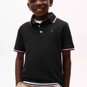 Kids' Tommy Wicking Polo-Black