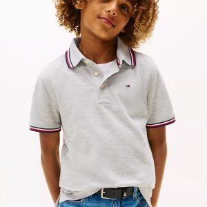 Kids' Tommy Wicking Polo-Grey Heather