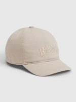 Kids Organic Cotton Gap Arch Logo Baseball Hat-Khaki
