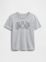 babyGap Logo T-Shirt-Light Heather Grey