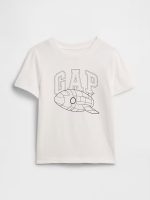 babyGap Colorable Graphic T-Shirt-New Off White Rocket Logo