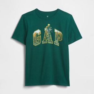 Kids Gap Graphic T-Shirt-Rain Forest Green