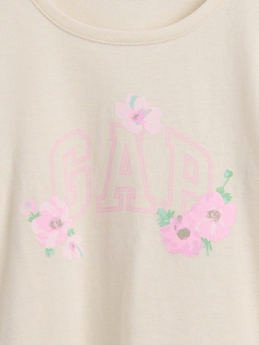 babyGap Logo T-Shirt-Primrose Floral - Image 2