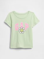 babyGap Logo T-Shirt-Pod Green Flower