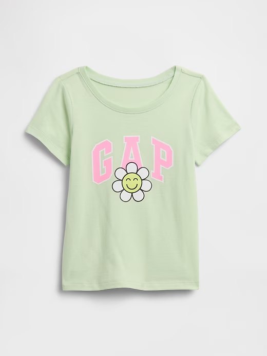 babyGap Logo T-Shirt-Pod Green Flower