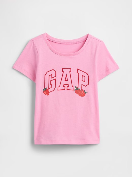 babyGap Logo T-Shirt-Parisian Pink Strawberries