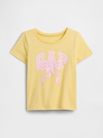babyGap Logo T-Shirt-Spring Yellow Bow