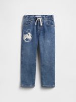 babyGap × Disney Mickey Mouse Slim Pull-On Jeans-Light Wash