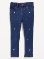High-Waisted Rockstar 360° Stretch Jeggings for Toddler Girls-Dark Star