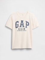 Kids Gap Graphic T-Shirt-Ivory Cream Frost