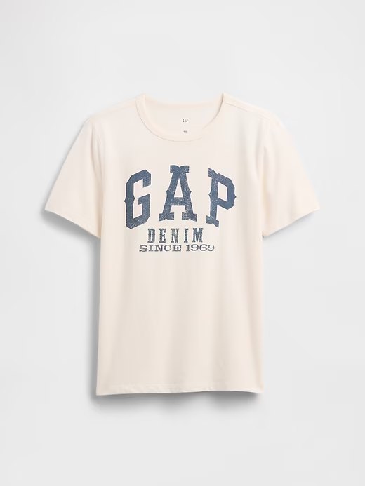 Kids Gap Graphic T-Shirt-Ivory Cream Frost