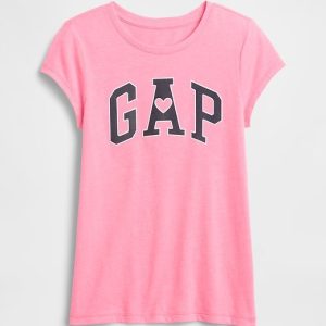 Kids Gap Logo T-Shirt-Neon Pink Rose