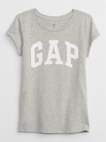Kids Gap Logo T-Shirt-Gray And White Marl