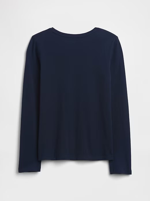 Kids Graphic T-Shirt-Bear Print Navy Blue - Image 3