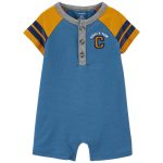 READYSTOCK Varsity Jersey Romper - MULTI