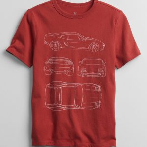 READYSTOCK Kids Graphic T-Shirt - terra cotta