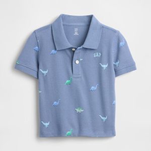 Baby & Toddler Pique Polo Shirt-Bainbridge Blue