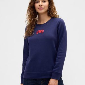 Relaxed Gap Logo Sweatshirt-New Navy Blue