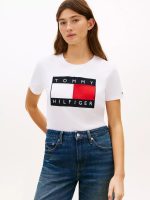 Flag Logo T-Shirt-Optic White