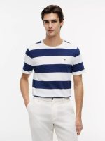 Rugby Stripe T-Shirt-Navy/White Stripe
