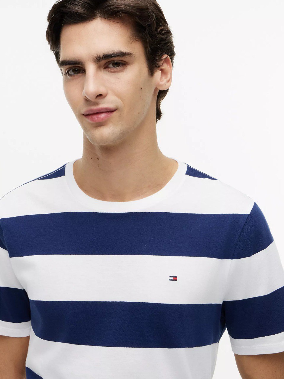 Rugby Stripe T-Shirt-Navy/White Stripe - Image 2