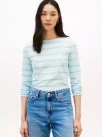 Lightweight Boatneck T-Shirt-Rain Dance Multi