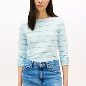 Lightweight Boatneck T-Shirt-Rain Dance Multi