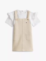 Babies' Overall Dress & Gift Box Set-Classic Beige