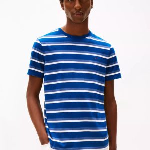 Stripe Everyday T-Shirt-Deep Indigo/White Stripe