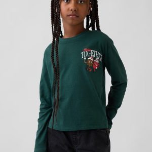 Kids Relaxed Graphic T-Shirt-Deep Hunter